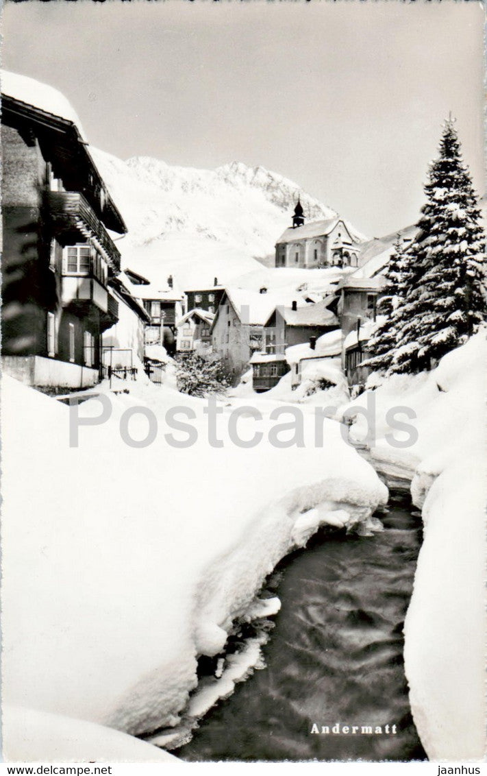 Andermatt - 5004 - old postcard - Switzerland - used - JH Postcards