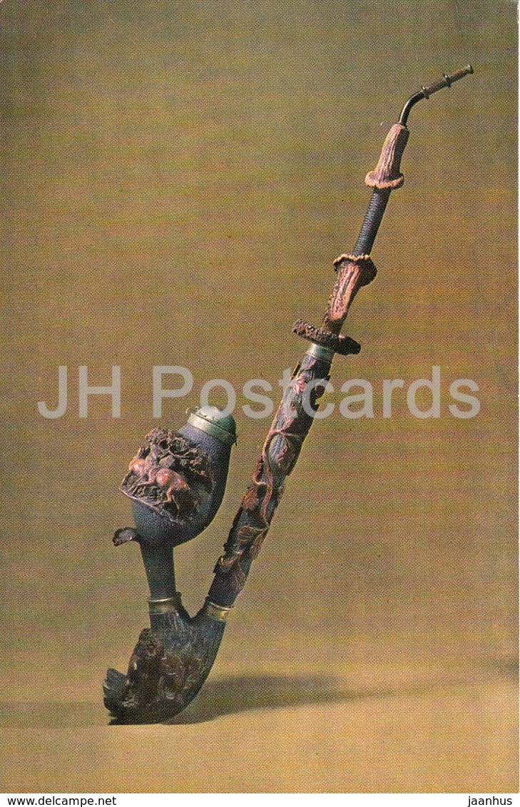 Tobacco Pipe - Germany - wood - Folk Art - 1973 - Russia USSR - unused - JH Postcards