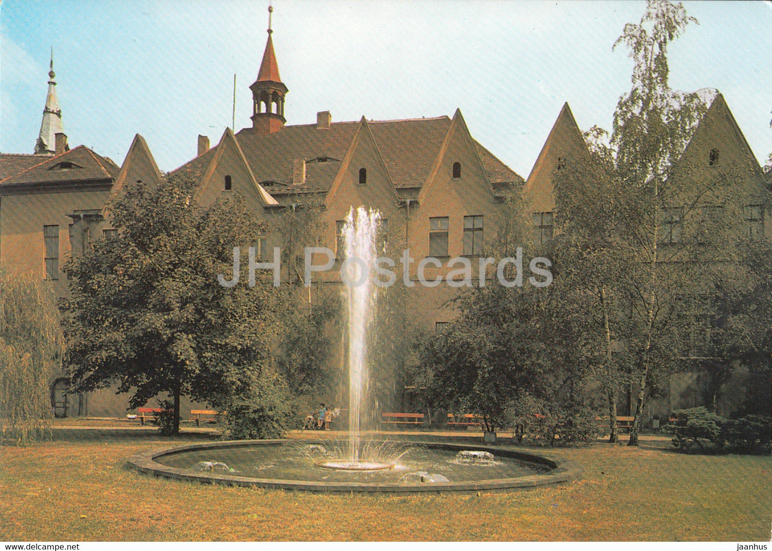 Chomutov - Zapadni pruceli radnice - town hall - 1977 - Czechoslovakia - Czech Republic - used - JH Postcards