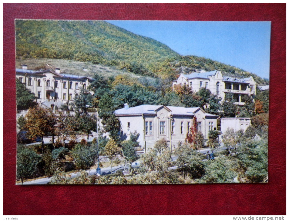 Buildings of Lastochka Health-Resort - Pyatigorsk - 1971 - Russia USSR - unused - JH Postcards