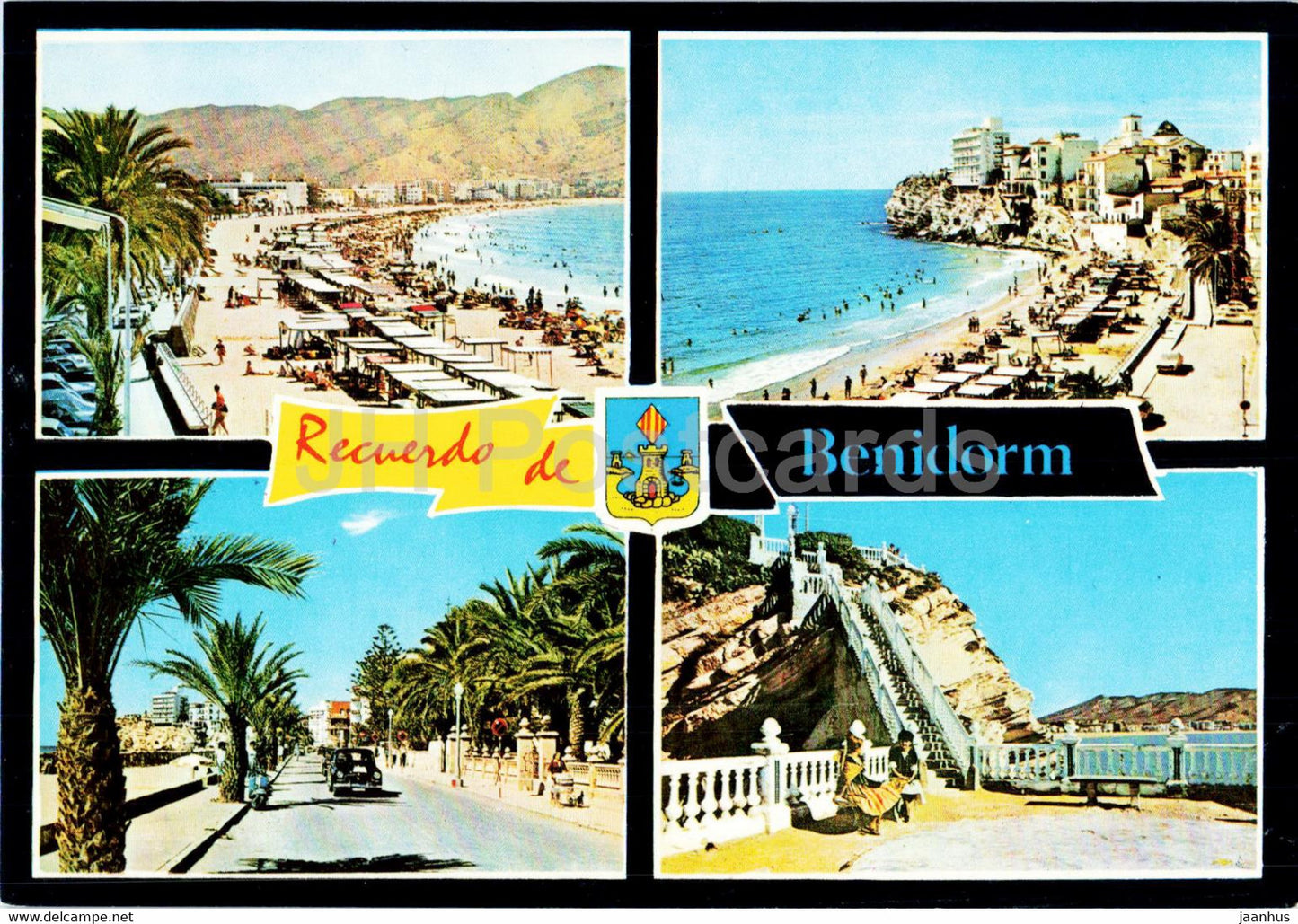 Recuerdo de Benidorm - multiview - 95 - Spain - unused - JH Postcards