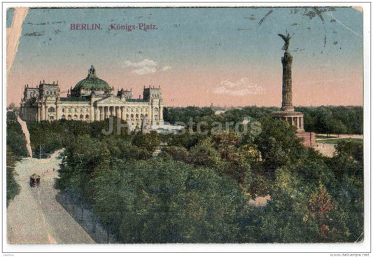 Königs-Platz - Berlin - Germany - sent from Germany to Estonia Tallinn 1923 - JH Postcards