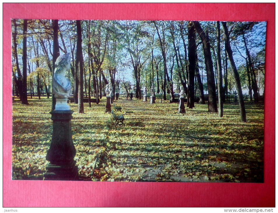 Avenue in the Summer Gardens I - The Summer Gardens - St. Petersburg - Leningrad - 1980 - Russia USSR - unused - JH Postcards