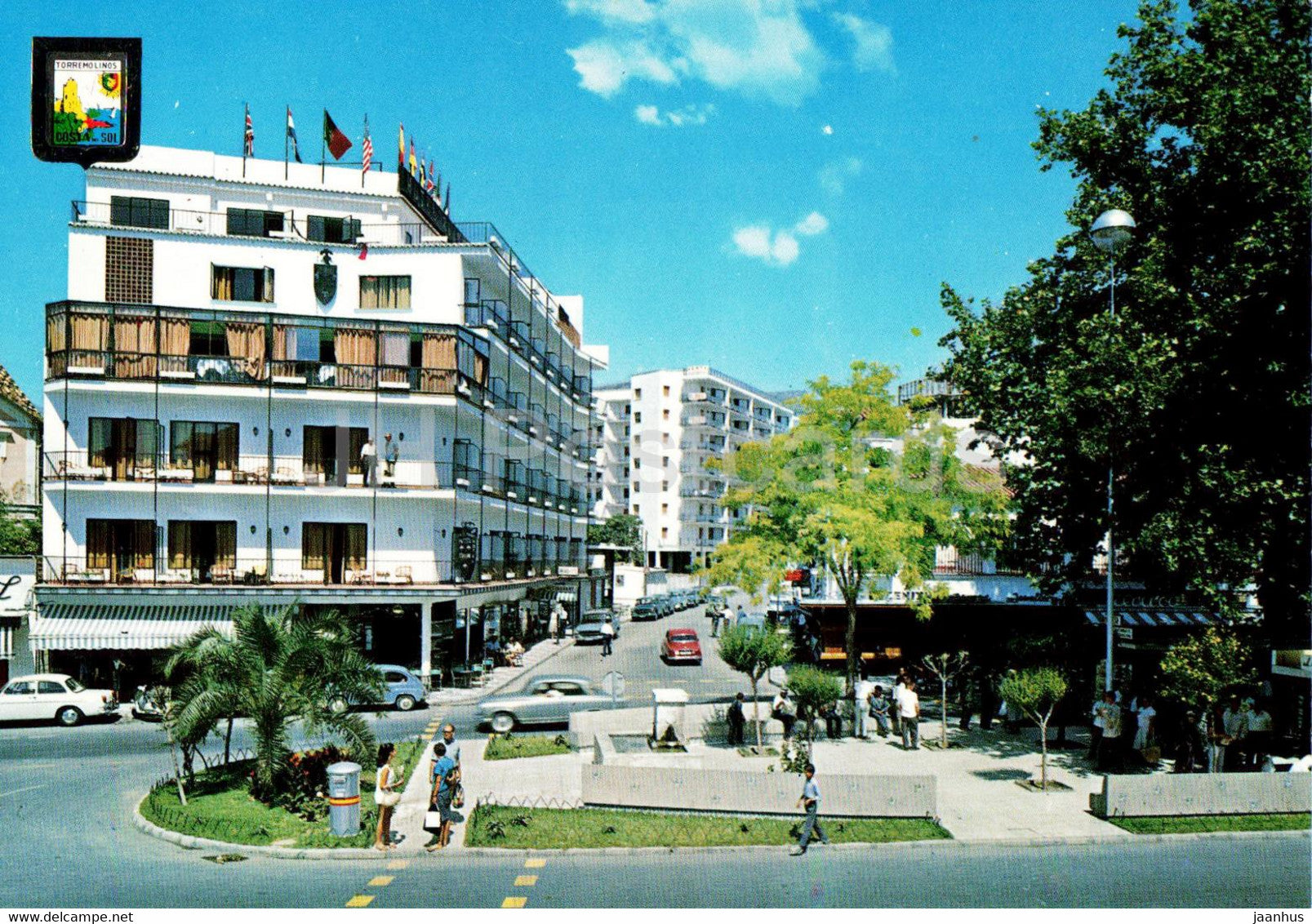 Torremolinos - Plaza y Avenida Manantiales - square - avenue - 92 - Spain - unused - JH Postcards