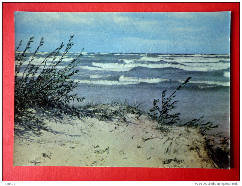 Baltic Sea . Autumn - Latvian Views - 1963 - Latvia USSR - unused - JH Postcards