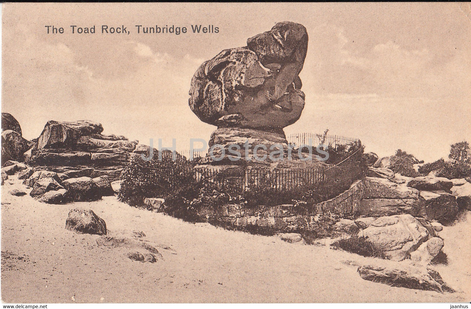 Tunbridge Wells - The Toad Rock - old postcard - 1927 - England - United Kingdom - used - JH Postcards