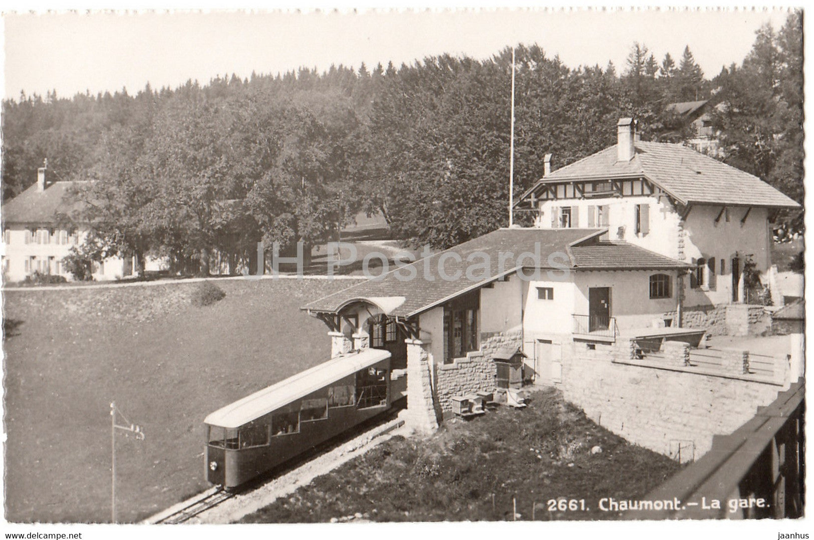 Petit Hotel Chaumont - La Gare - funicular - 2661 - Switzerland - unused - JH Postcards