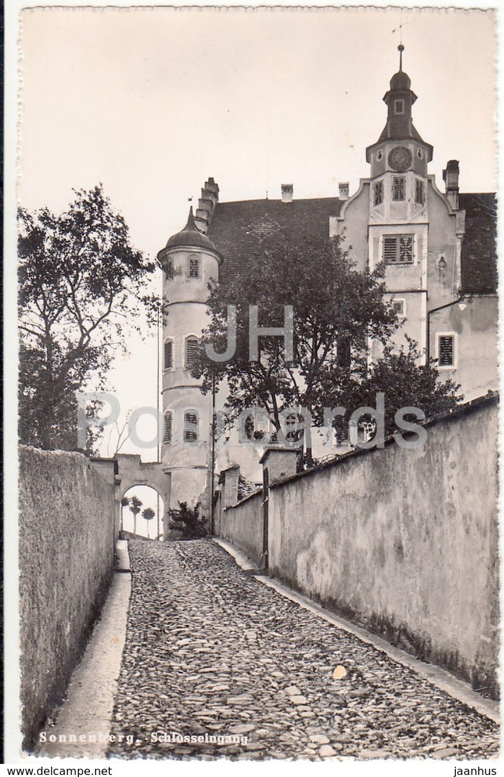 Sonnenberg - Schlosseingang - 07335 - Switzerland - 1943 - used - JH Postcards