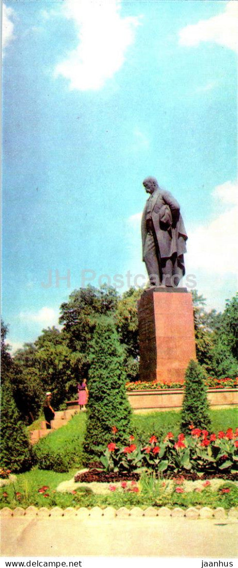 Kyiv - Kiev - monument to Ukrainian poet Shevchenko - 1968 - Ukraine USSR - unused - JH Postcards