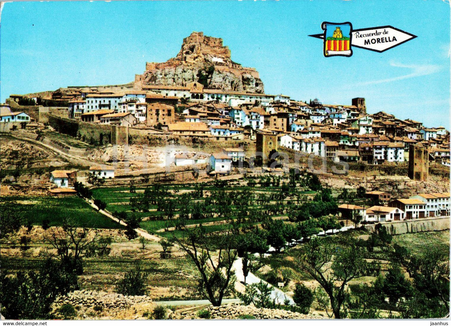 Morella - Castellon - Vista general - view - 3254 - Spain - unused - JH Postcards