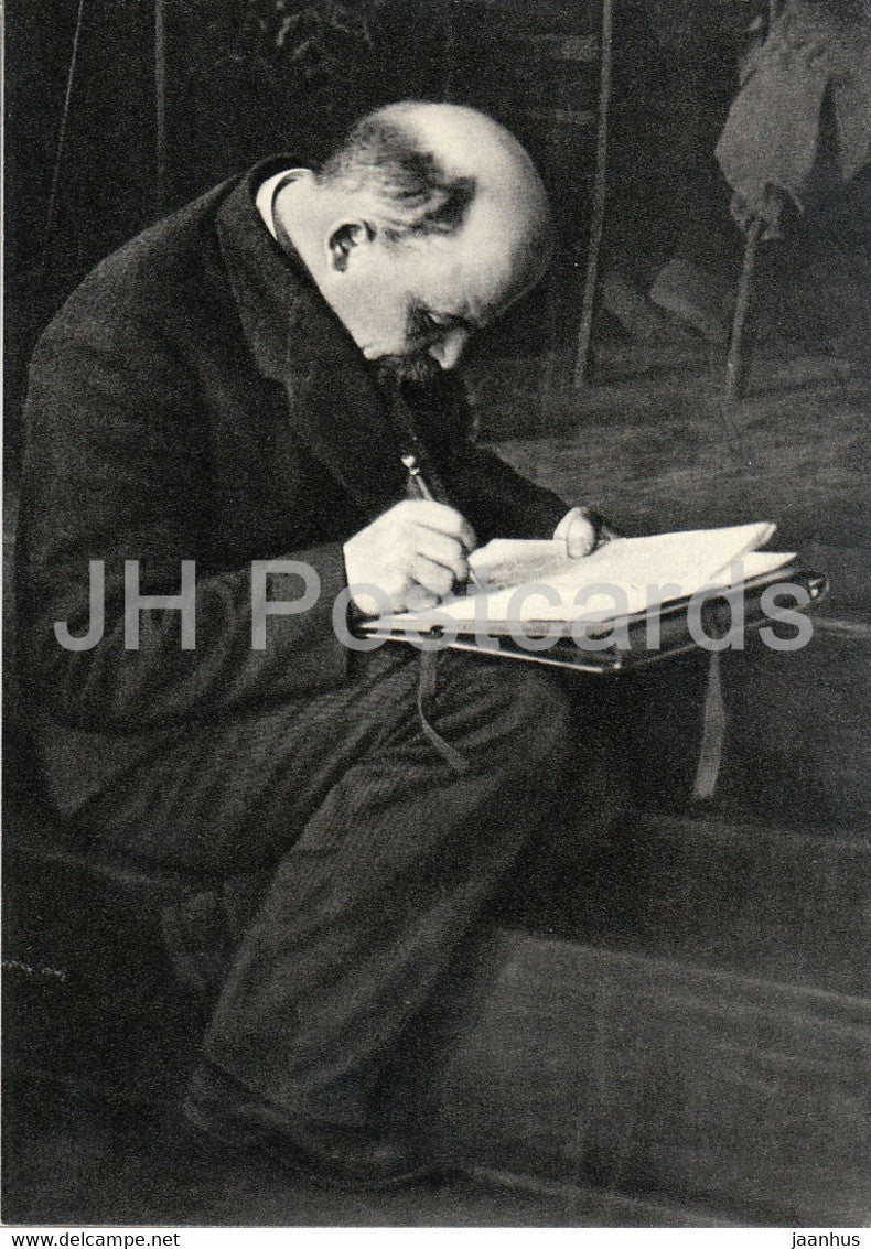 Vladimir Lenin - Lenin at a session of the Third Congress of Communist International 1921 - 1965 - Russia USSR - unused - JH Postcards