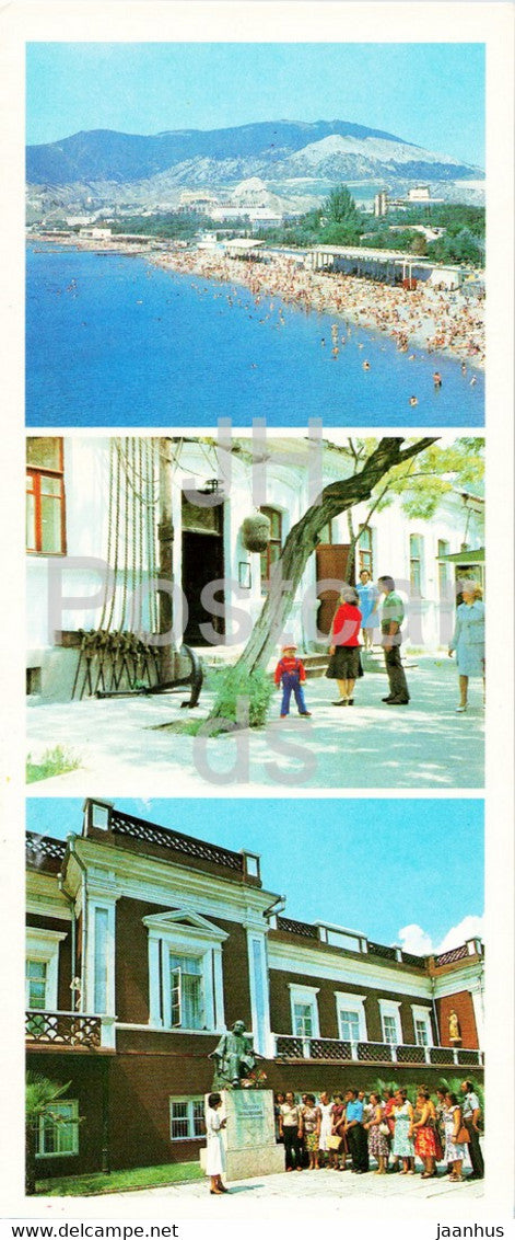 Sudak - Grin Memorial Museum - monument to Aivazovsky - Crimea - 1985 - Ukraine USSR - unused - JH Postcards