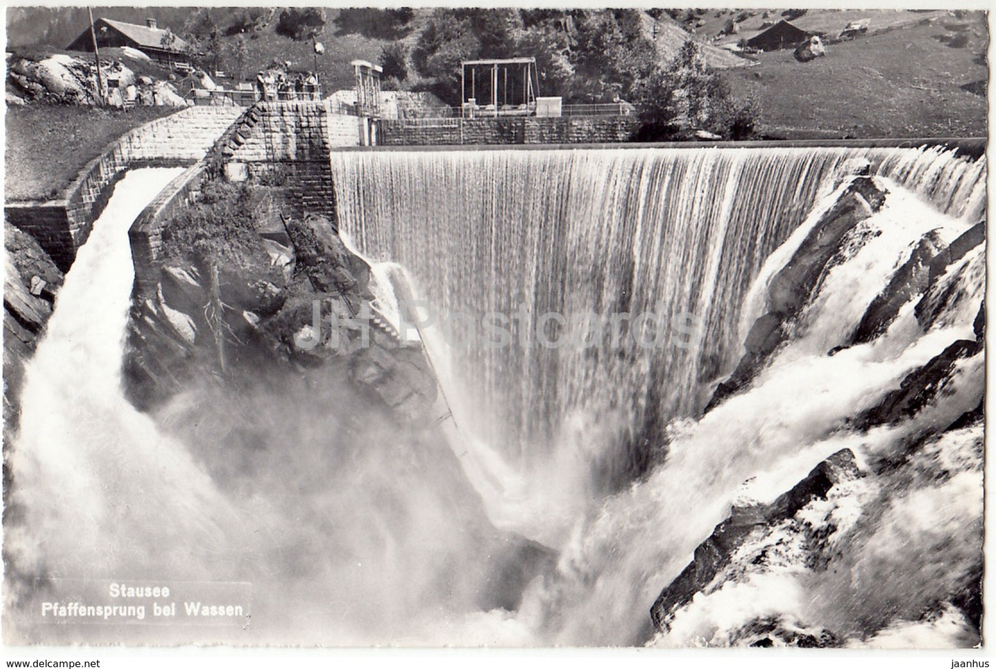 Stausee - Pfaffensrung bei Wassen - 12174 - Switzerland - 1959 - used - JH Postcards