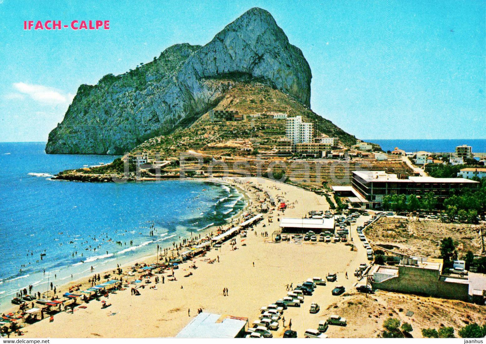 Ifach - Calpe - Playa de La Fosa y Penon de Ifach - beach - rock - 31 - Spain - unused - JH Postcards