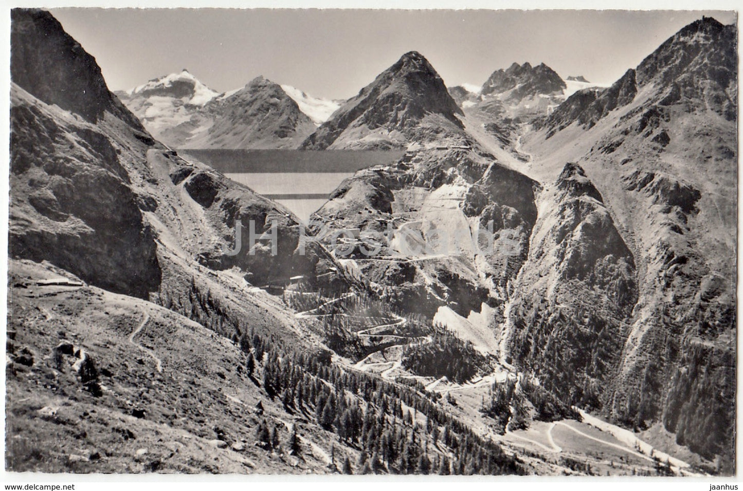 La Route d'acces au barrage de la Grande Dixence - 4660 - Switzerland - 1963 - used - JH Postcards