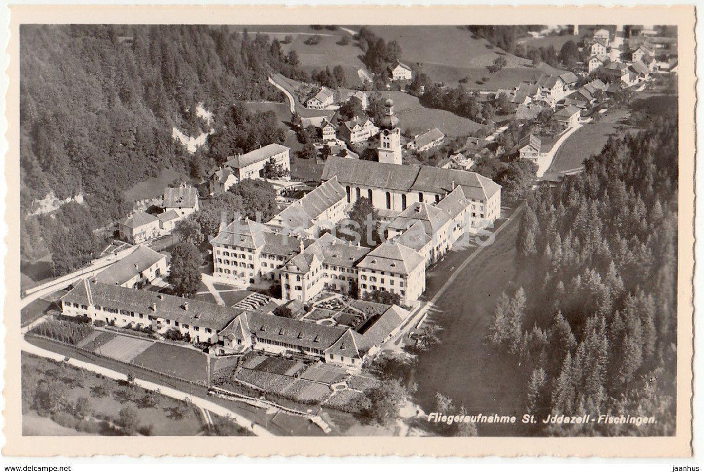 Fliegeraufnahme St. Iddazell - Fischingen - 845 - Switzerland - old postcard - unused - JH Postcards