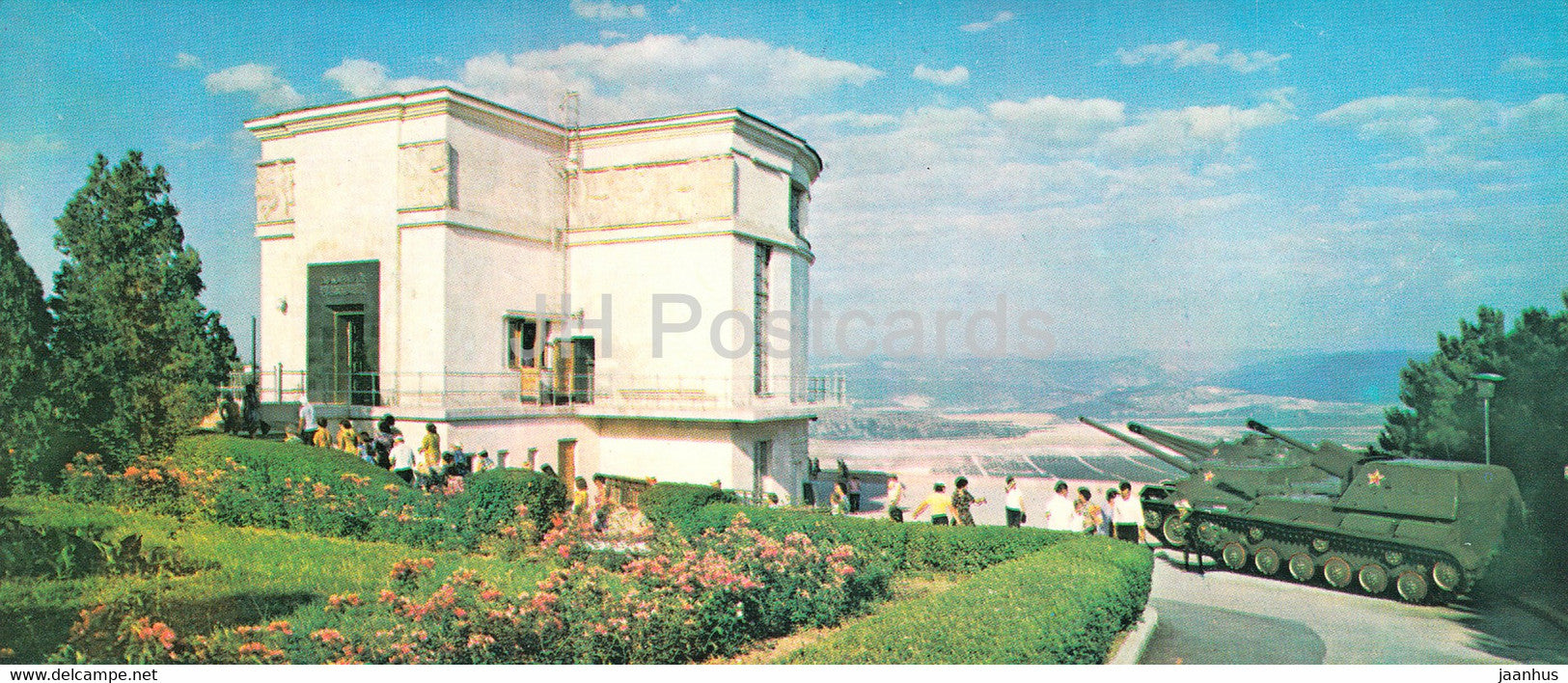 Sevastopol - Sapun Mountain Assault Diorama - tank - SPG - Crimea - 1980 - Ukraine USSR - unused - JH Postcards