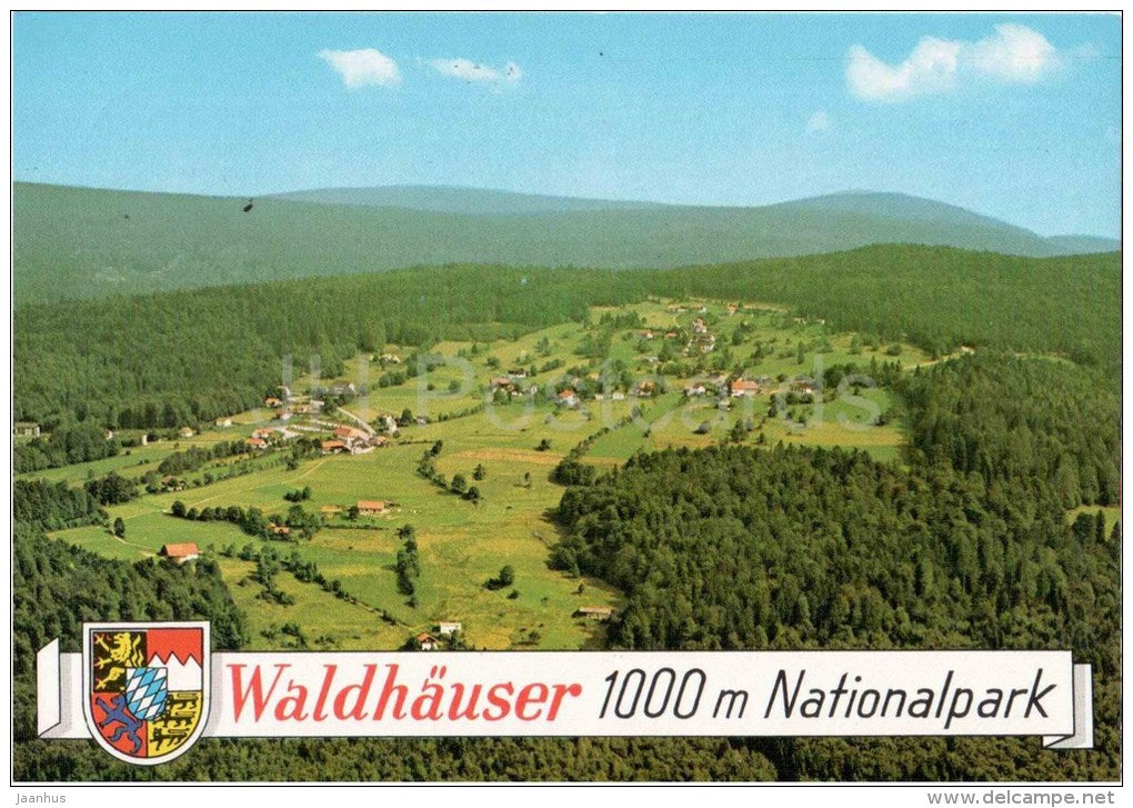 Waldhäuser 100 m im Nationalpark Bayerischer Wald - mountains - 8352/302 - Germany - 1992 gelaufen - JH Postcards