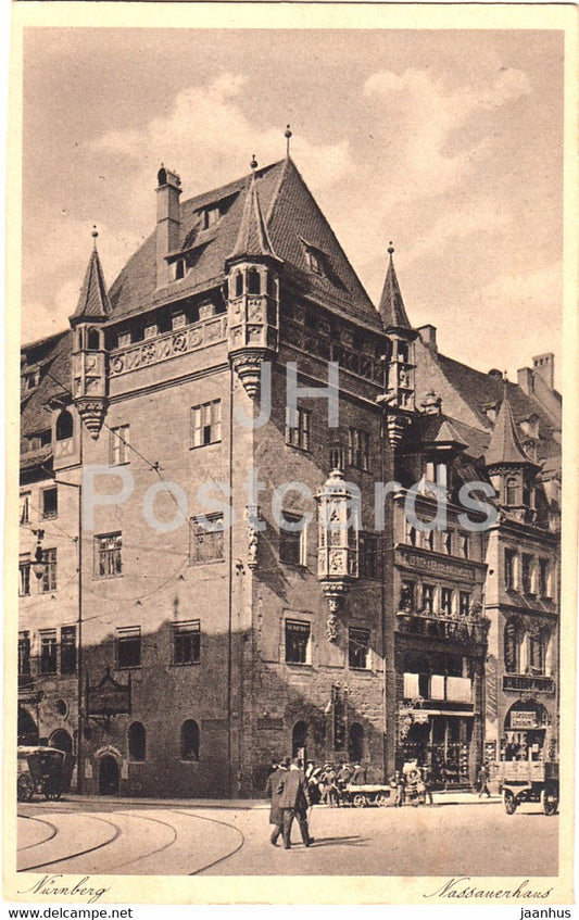 Nurnberg - Nassauerhaus - Nuremberg - old postcard - Germany - unused - JH Postcards