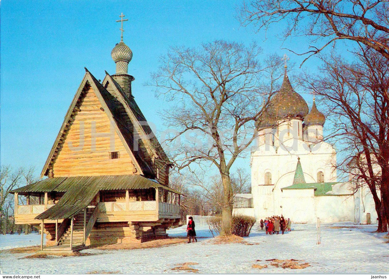 Suzdal - The Kremlin - The Wooden Church of St Nicholas - Cathedral of Nativity - 1988 - Russia USSR - unused - JH Postcards