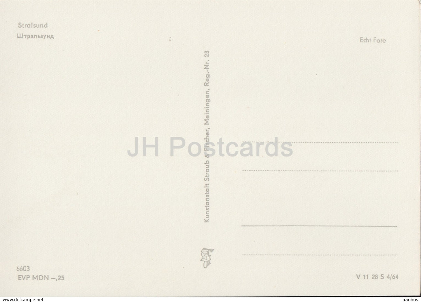 Stralsund - REISEBÜRO - 1964 - DDR - Germany - unused - JH Postcards