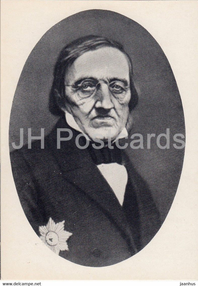 Baltic German scientist Karl Ernst von Baer - 1861 - biologist - famous people - 1976 - Estonia USSR - unused - JH Postcards