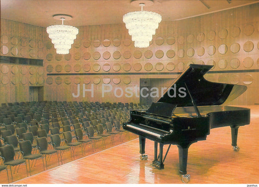 Leipzig - Kleiner Saal mit 493 Platzen - piano - Neues Gewandhaus Leipzig - DDR Germany - unused - JH Postcards