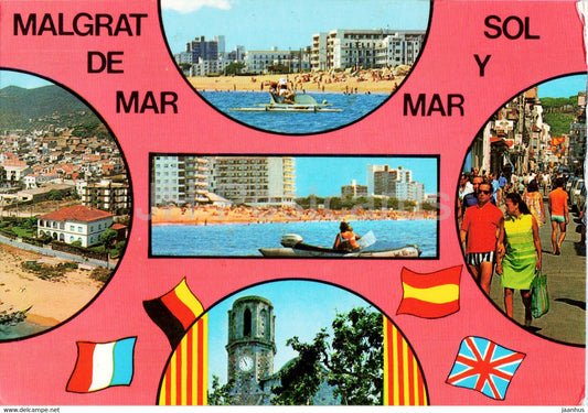 Malgrat de Mar - Costa del Maresme - multiview - 81 - Spain - used - JH Postcards