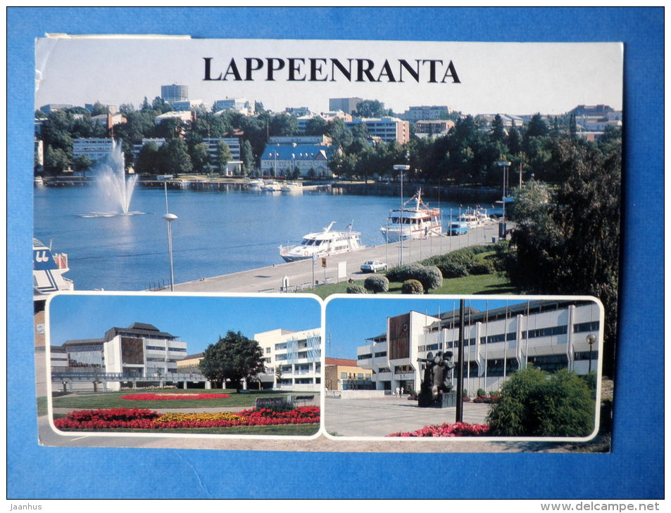 Port - Lappeenranta - boats - circulated in Finland 1993 Lappeenranta - Finland - used - JH Postcards