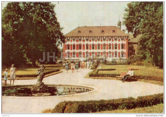 Libochovice - State castle - Czechoslovakia - Czech - used 1972 - JH Postcards