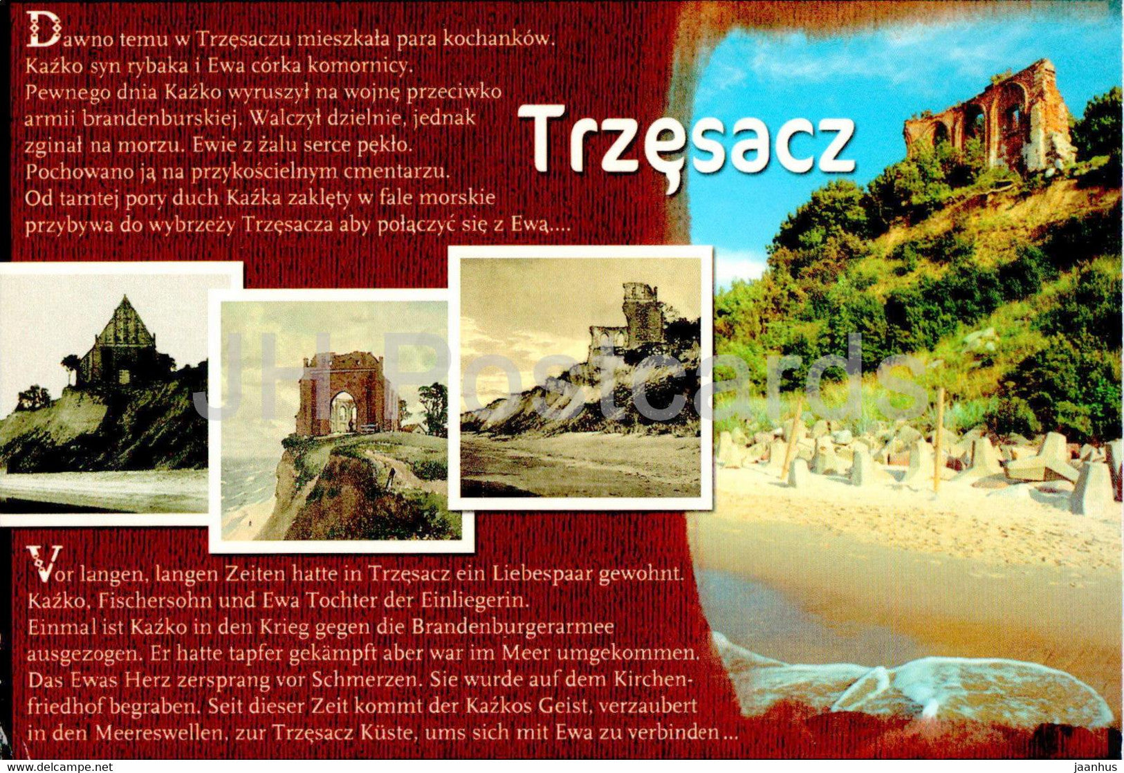 Trzesacz - multiview - 3772 - Poland - unused - JH Postcards