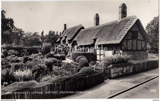 Shottery - Stratford-Upon-Avon - Anne Hathaway' s Cottage - 17402 - 1961 - United Kingdom - England - used - JH Postcards