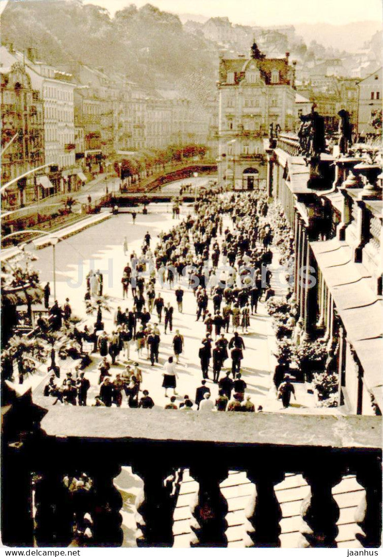 Karlovy Vary - Colonnade of the Czechoslovak Soviet Friendship - 1964 - Czech Republic - Czechoslovakia - used - JH Postcards