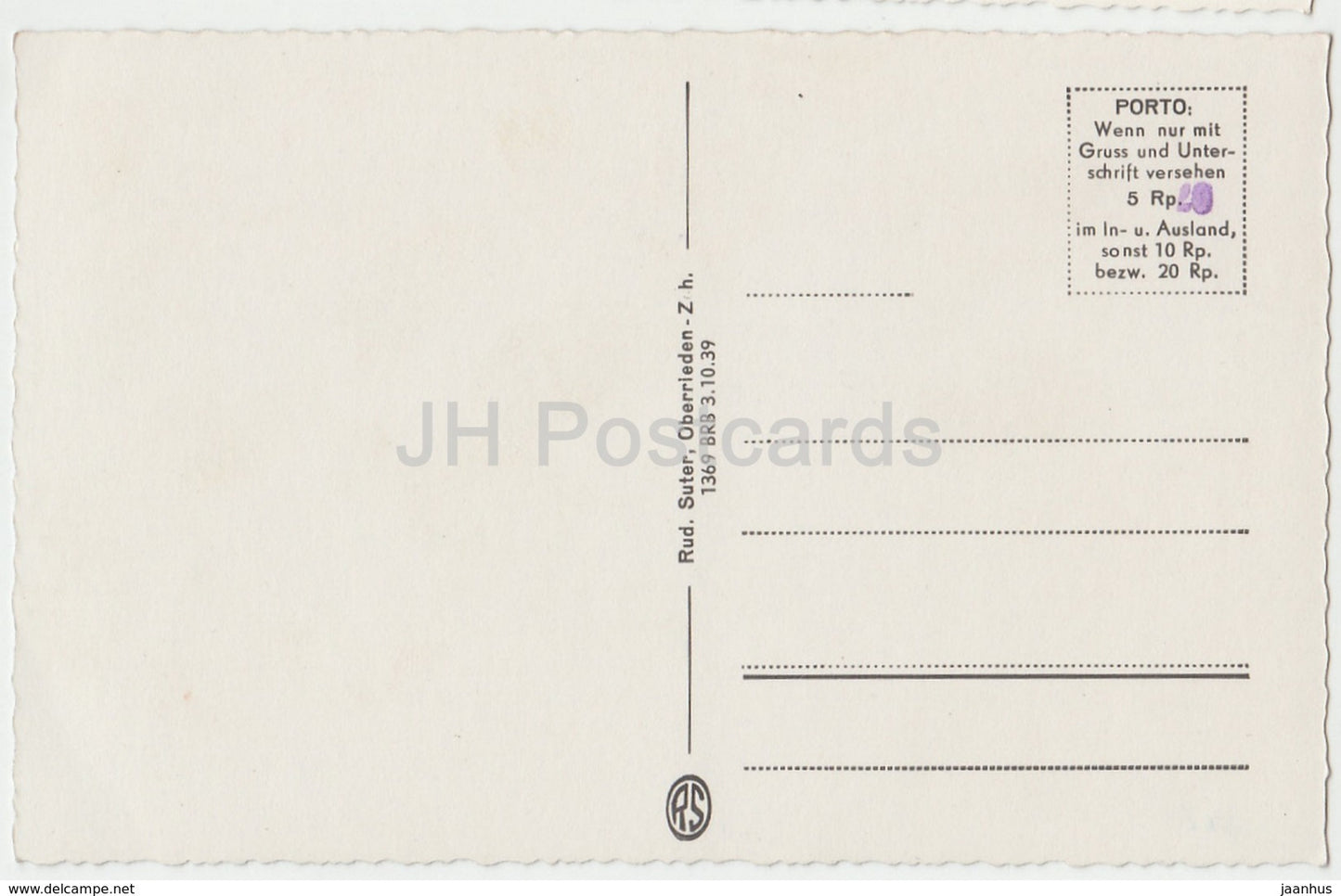 Coire - 1737 - Suisse - cartes postales anciennes - inutilisées