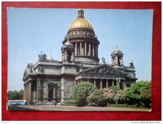 St. Isaac`s Cathedral - Leningrad - St. Petersburg - 1977 - Russia USSR - unused - JH Postcards