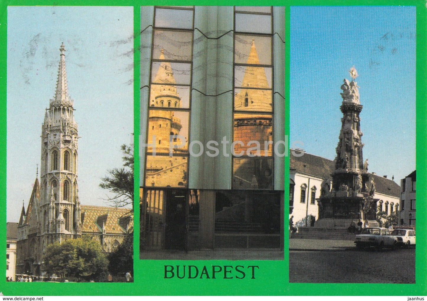 Budapest - cathedral - architecture - 1989 - Hungary - used - JH Postcards