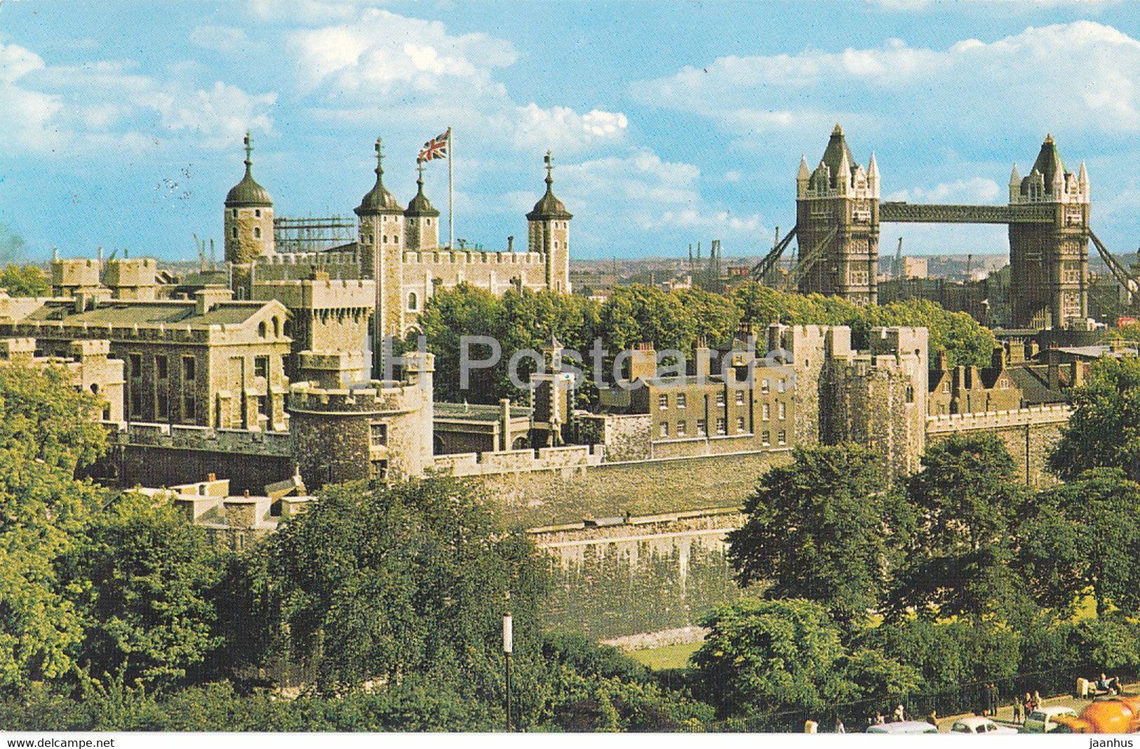 London - Tower and Tower Bridge - 1302 - 1975 - England - United Kingdom - used - JH Postcards