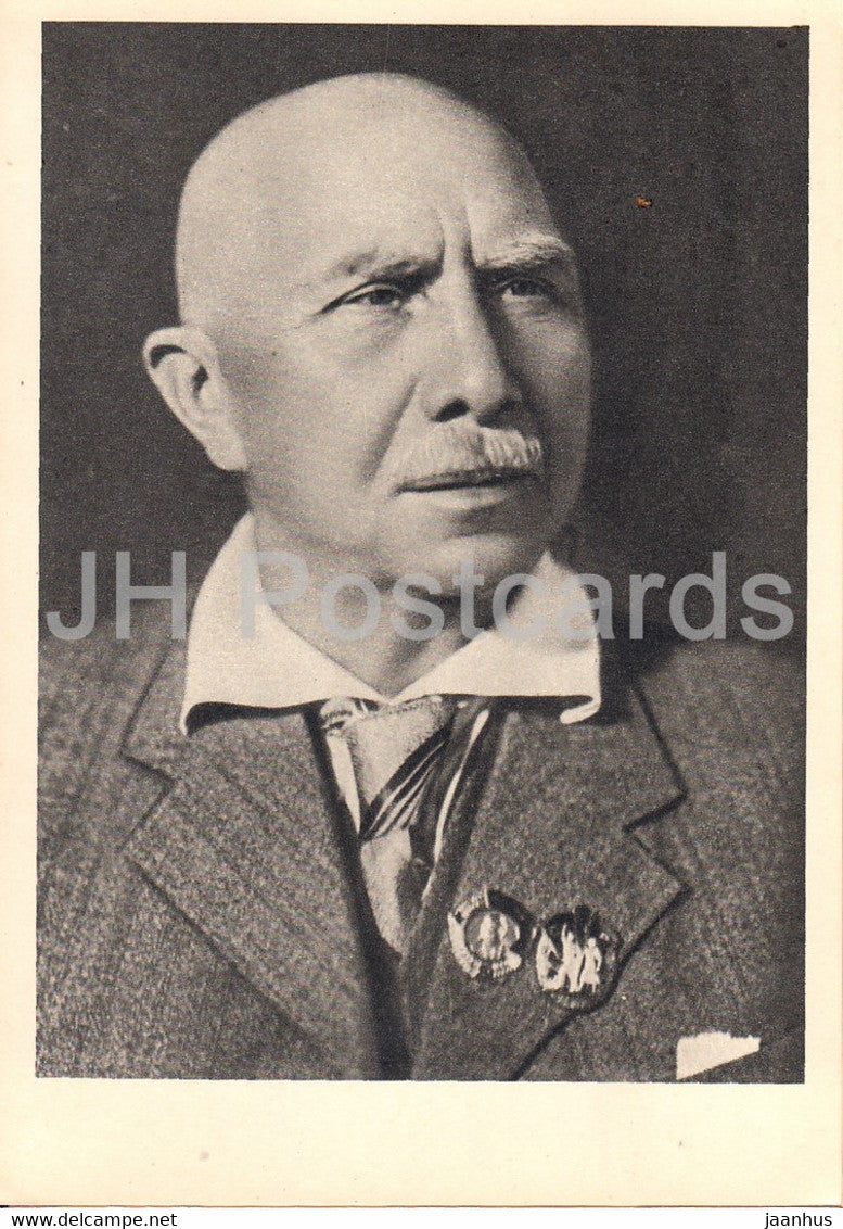 Soviet Writers - Alexander Serafimovich - 1962 - Russia USSR - unused - JH Postcards