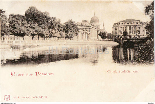 Gruss aus Potsdam - Konigl Stadt Schloss - castle - old postcard - Germany - unused - JH Postcards