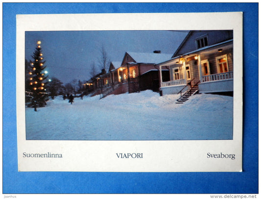 Viapori - Sveaborg - Suomenlinna - circulated in Finland 1988 Raisio - Finland - used - JH Postcards