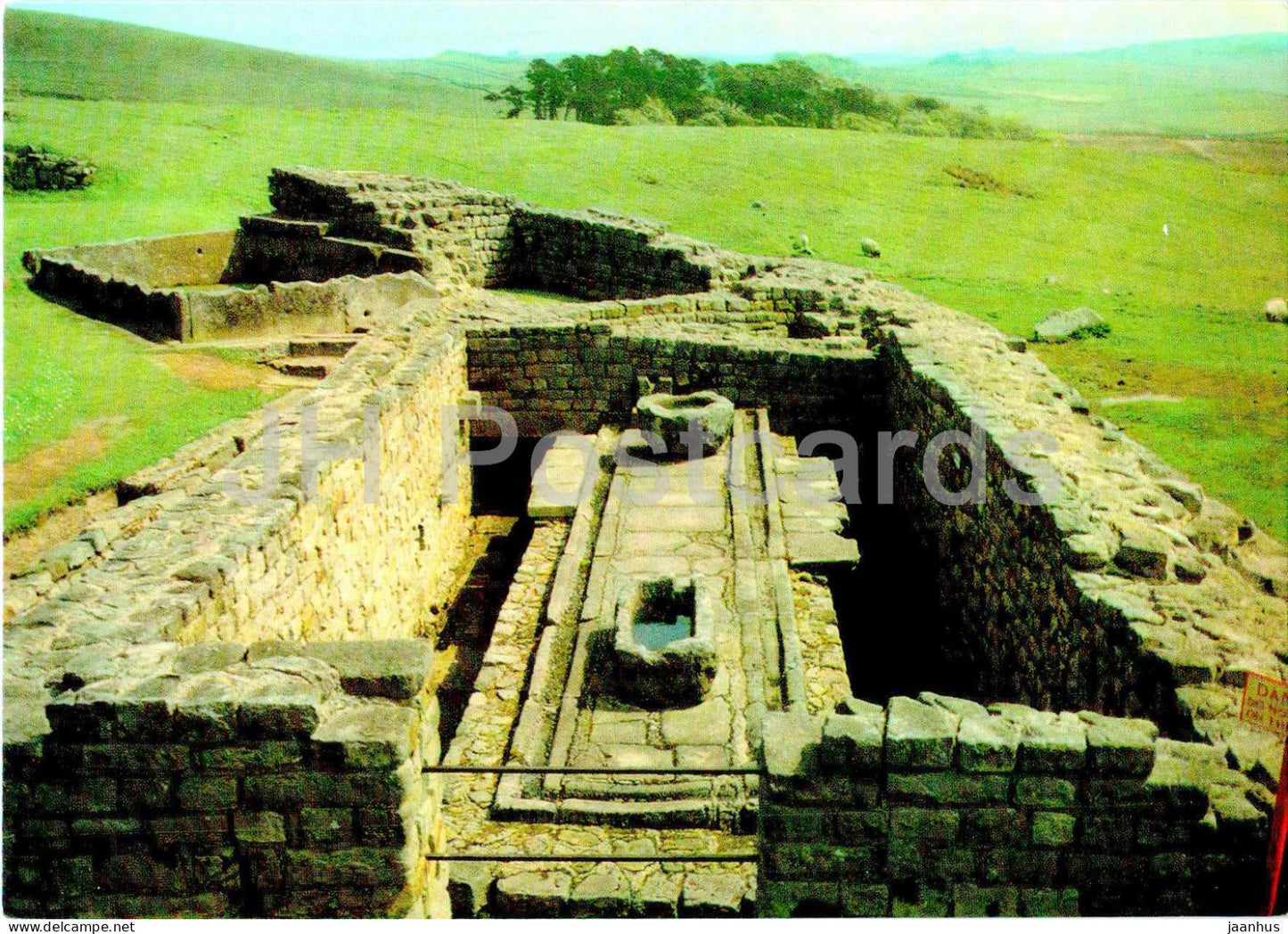 Northumberland - Housesteads Roman Fort - The Latrine - ancient world - England - United Kingdom - unused - JH Postcards