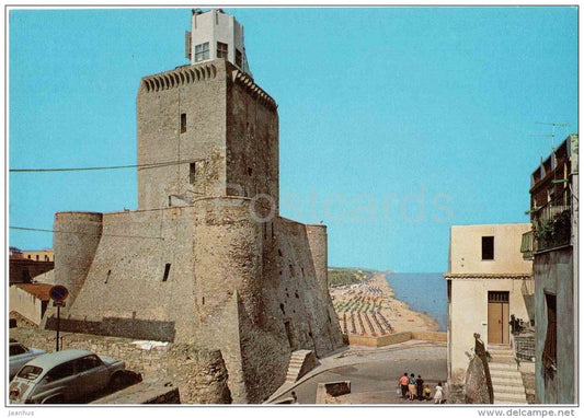 Il Castello con veduta della Spiaggia - castle , beach - Termoli - Campobasso - Molise - 33 - Italia - Italy - unused - JH Postcards