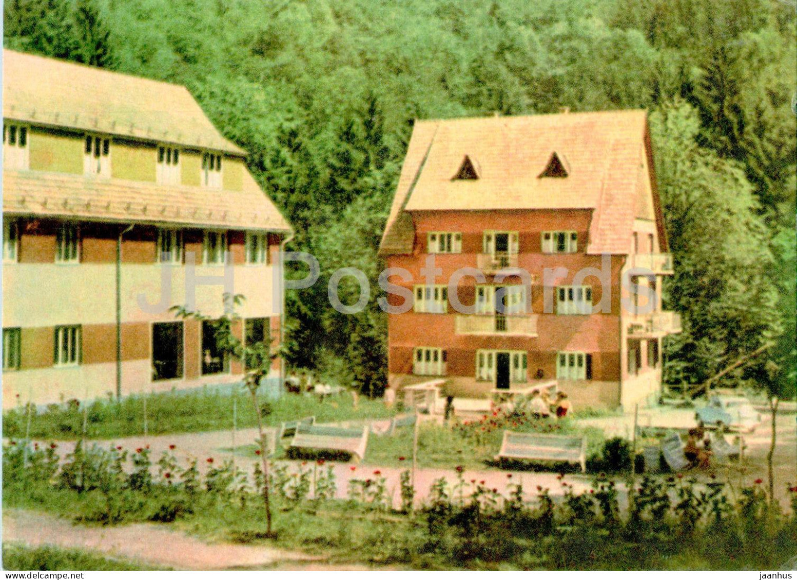 Carpathian Mountains - Trout Boarding House - 1967 - Ukraine USSR - unused - JH Postcards