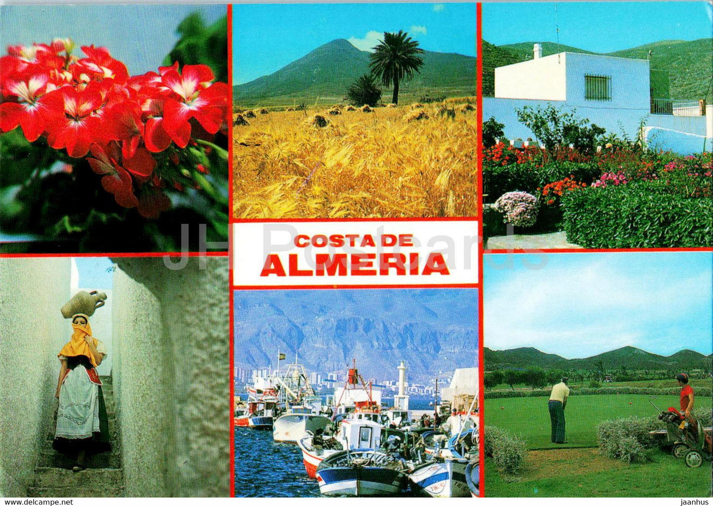 Costa de Almeria - multiview - 110 - Spain - used - JH Postcards