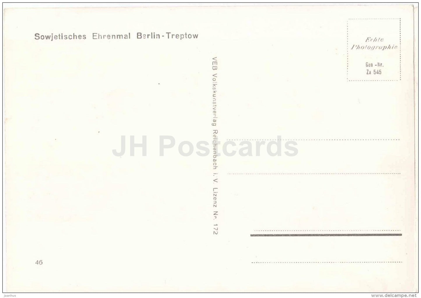 Sowjetisches Ehrenmal in Berlin - Treptow - 46 - woman - soviet monument - Berlin - Germany - unused - JH Postcards