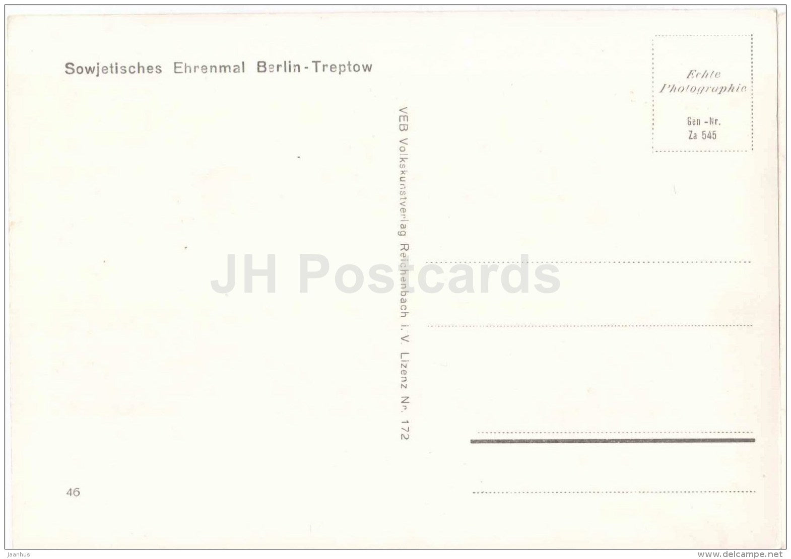 Sowjetisches Ehrenmal in Berlin - Treptow - 46 - woman - soviet monument - Berlin - Germany - unused - JH Postcards