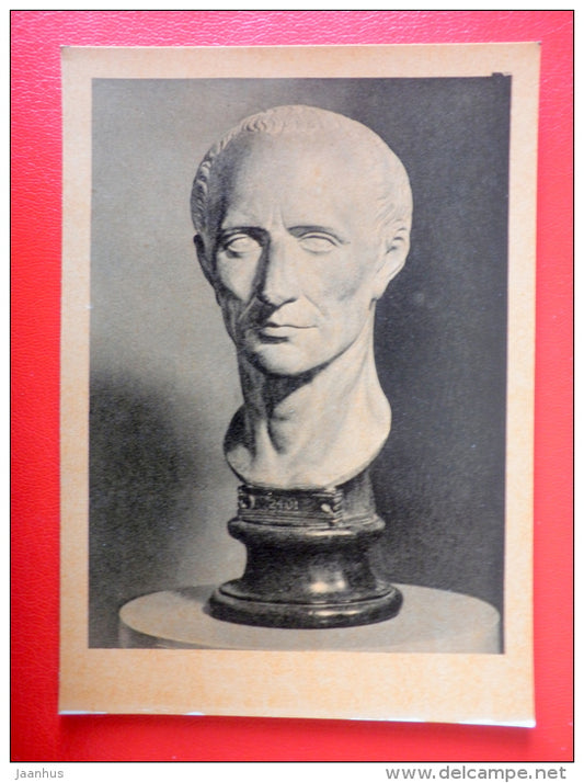 Julius Caesar , I century BC - Ancient Rome - Antique art - 1961 - Russia USSR - unused - JH Postcards