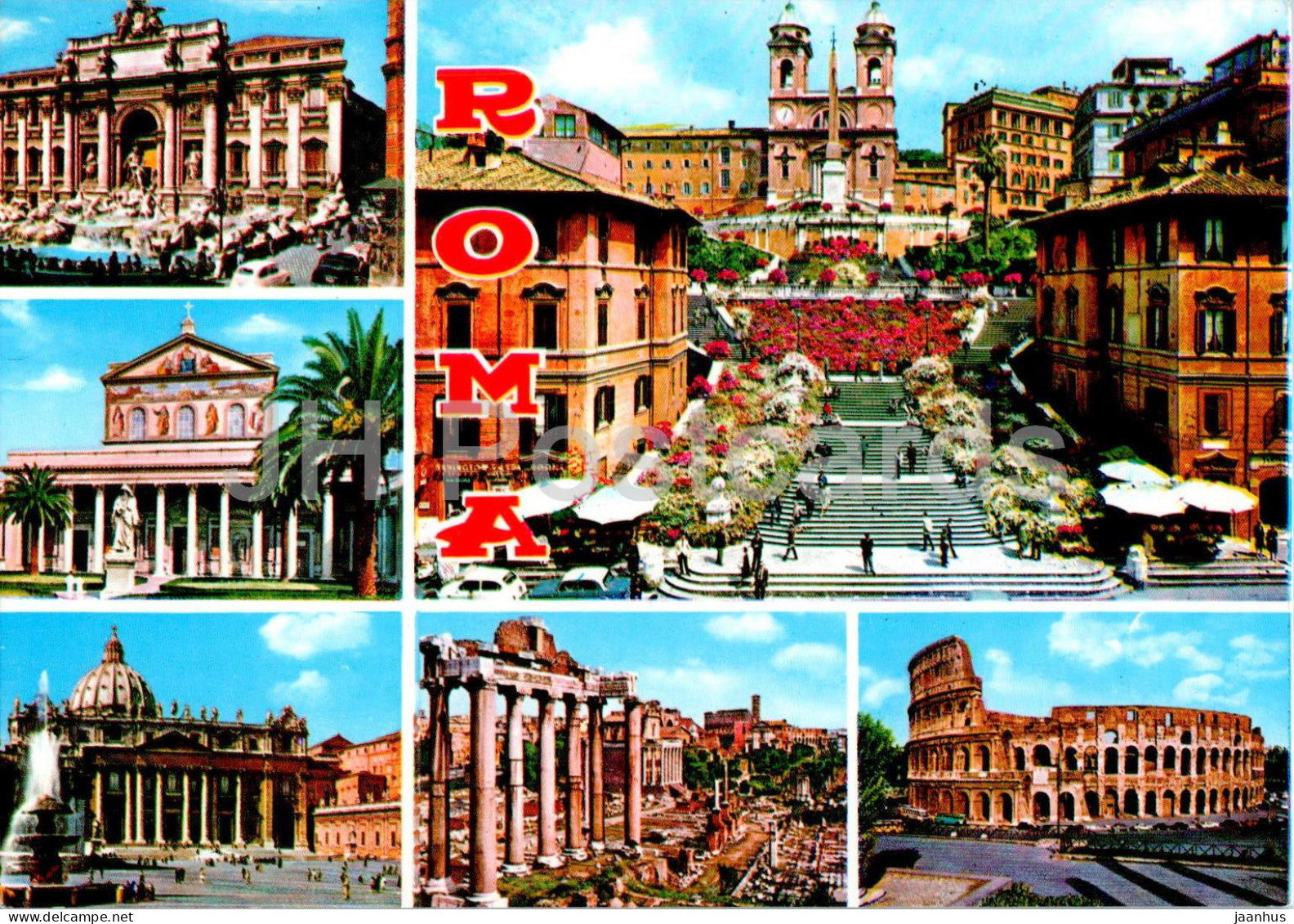 Roma - Rome - multiview - 474 - Italy - unused - JH Postcards