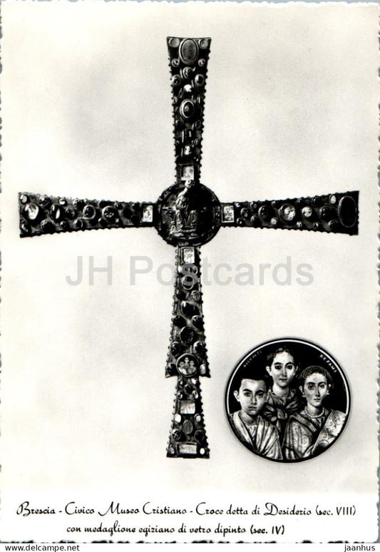 Brescia - Civico Museo Cristiano - Croce detta di Desiderio - cross - 3887 - Italy - unused - JH Postcards