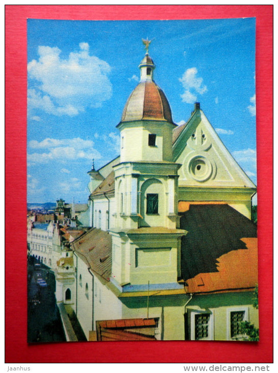 St. Theresa Church , an example of Baroque - Vilnius Old Town - 1981 - Lithuania USSR - unused - JH Postcards